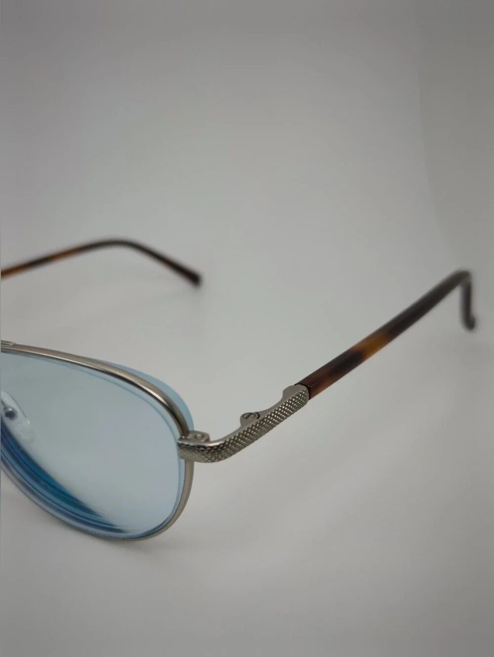 Vic. Small Brushed Silver Aviator. Double Bar Strength. Smaller Size.N
